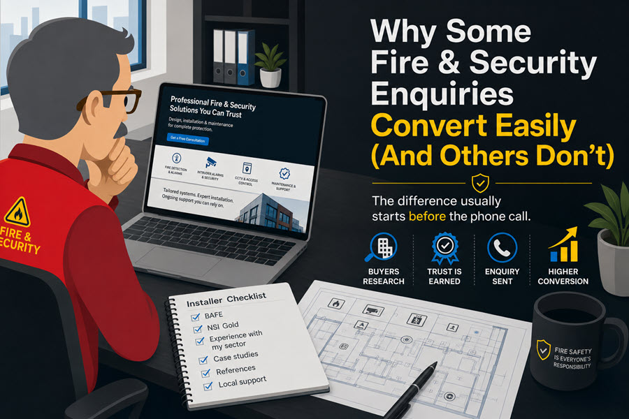 Why Some Fire & Security Enquiries Convert Easily (And Others Don’t) 1 fire security enquiry conversion