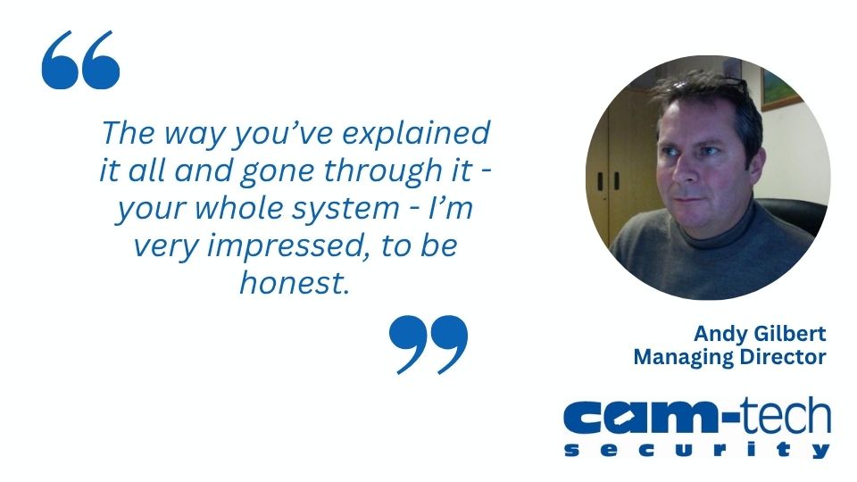 andy gilbert cam-tech security digital marketing plan testimonial andy gilbert cam-tech security marketing testimonial
